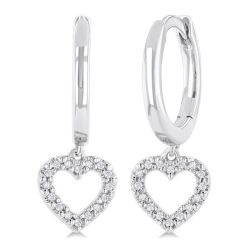 AeMirLo VioIonXe 14K White Gold Diamond Fashion Earrings