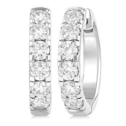 AeRaVel LoLysXe 14K White Gold Diamond Earrings