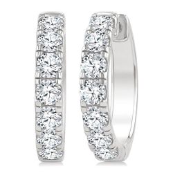 ArSolOra 14K White Gold Diamond Earrings