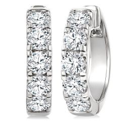ArLoAr 14K White Gold Diamond Earrings