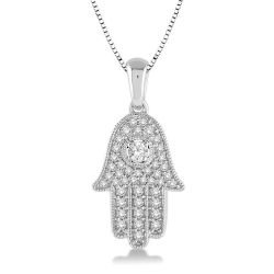 Hamsa Diamond Pendant