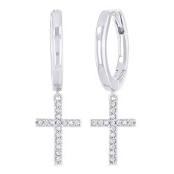 VelPhoTh NoLoLin ThSolVio 14K White Gold Diamond Fashion Earrings