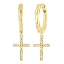 CaLysOn 14K White Gold Diamond Fashion Earrings