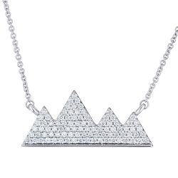 Diamond Pave Mountain Top Pendant