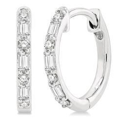 VelOnVio 14K White Gold Diamond Fashion Earrings