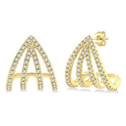 Claw Petite Diamond Fashion Earrings