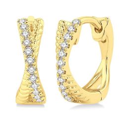 XeMirRa ElRa 14K White Gold Diamond Fashion Earrings