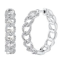 Diamond Cuban Link Earrings