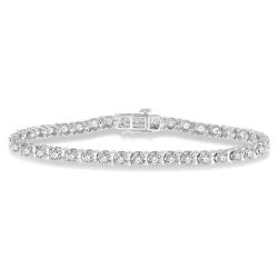 Zephyra Silhouette Fable Tulip Diamond Tennis Bracelet
