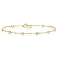 Debra Diamond Station Chain Bracelet