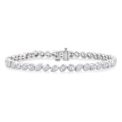 Mixed Shape Diamond Fashion Bracelet
