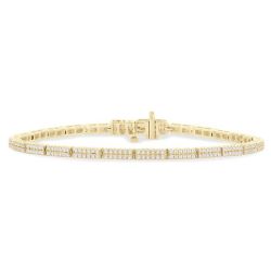 Elysian Radiance Grove Double Row Diamond Tennis Bracelet