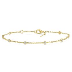 Renee Diamond Station Chain Bracelet