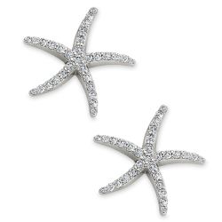 Diamond Star Fish Earrings