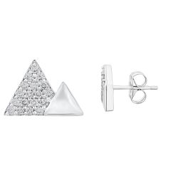 Diamond Pave Mountain Earring