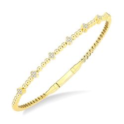 Bead Clover Diamond Fashion Bangle