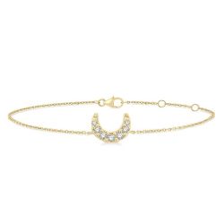 Moon Petite Diamond Fashion Chain Bracelet