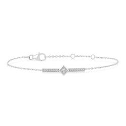Bar Diamond Fashion Chain Bracelet