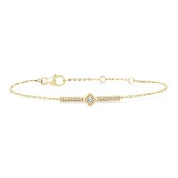 Bar Diamond Fashion Chain Bracelet