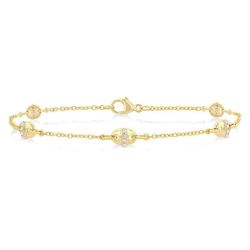 Mariner Link Diamond Station Bracelet