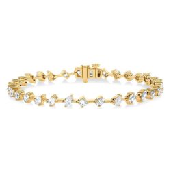 Mixed Shape Diamond Fashion Bracelet