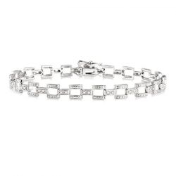 Bar Link Diamond Bracelet