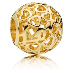 14K Gold Glowing with Love Charm