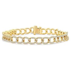Curb & Cuban Diamond Fashion Bracelet