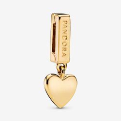 Reflexions Danging Heart Clip Charm