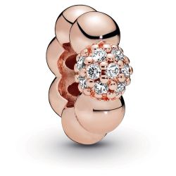 Rose Polished and Pave Spacer