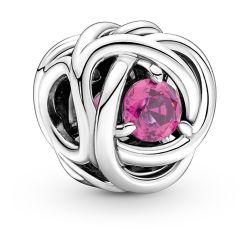 October Pink Eternity Circle Charm
