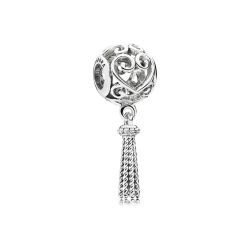 Enchanted Heart Tassel Charm