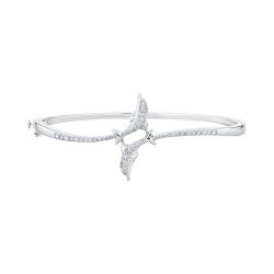 Diamond Dolphin Bangle Bracelet