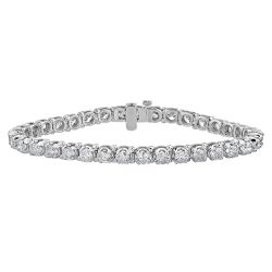Diamond Round Tennis Bracelet