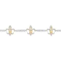 Diamond Lis Royale Fleur de Lis Bracelet