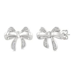 AeXeVal 14K White Gold Diamond Fashion Earrings