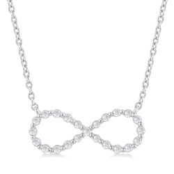 Silver Infinity Petite Diamond Fashion Pendant