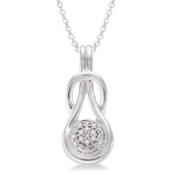 Silver Diamond Fashion Pendant