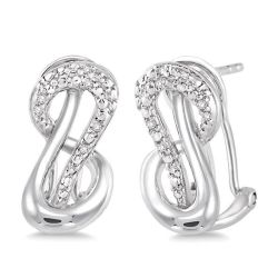 PhoLinVer PhoRaMir 14K White Gold Diamond Fashion Earrings