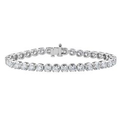 Diamond Round Tennis Bracelet