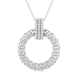 Mistral Evergreen Bold Circle Diamond Fashion Pendant