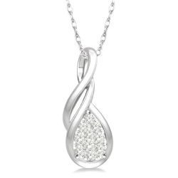 Gala Helios Pear Shape Shine Bright Diamond Fashion Pendant