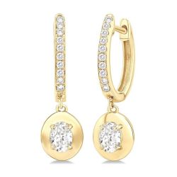 ThOraDor CelCaXe 14K White Gold Diamond Fashion Earrings