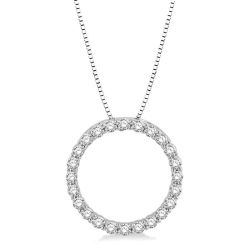 Juno Sable Circle Diamond Pendant
