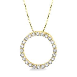 Serenade Blossom Circle Diamond Pendant