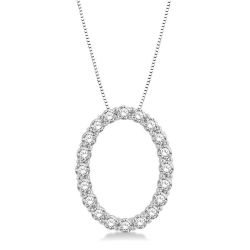 Vale Calypso Oval Shape Diamond Pendant