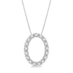 Blossom Evadne Oval Shape Diamond Pendant