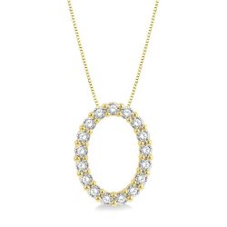 Kalliope River Oval Shape Diamond Pendant
