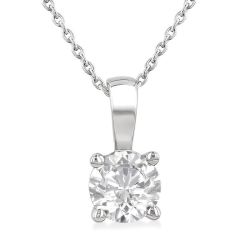 Aster Bellona Round Shape Diamond Solitaire Pendant