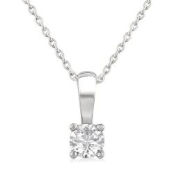 Paragon Round Shape Diamond Solitaire Pendant